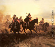 The Cavalry Retreat - Wilhelm Camphausen