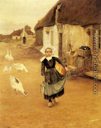 The Little Goosegirl - Gustaf Theodor Wallen