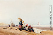 Fisherfolk On The Shore - David Cox