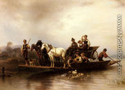 The Arrival of the Ferry - Wilhelm Alexander Meyerheim