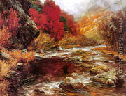 A River in an Autumnal Landscape - Olga Wisinger-Florian