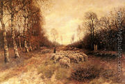 Grazing Sheep near Laren - Petrus Paulus Shiedges
