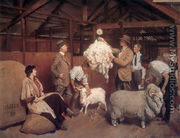 Weighing the Fleece - George Lambert