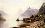 Norwegian Fjord with Snow Capped Mountains - Anders Monsen Askevold