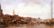 A View of a Harbor Town - Jacob Henricus Maris