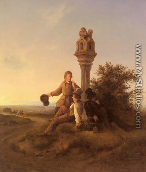 Rastende Wanderer (Resting Travellers) - Friedrich Simon