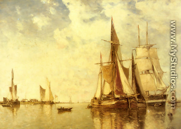 Shipping on the Scheldt - Paul-Jean Clays