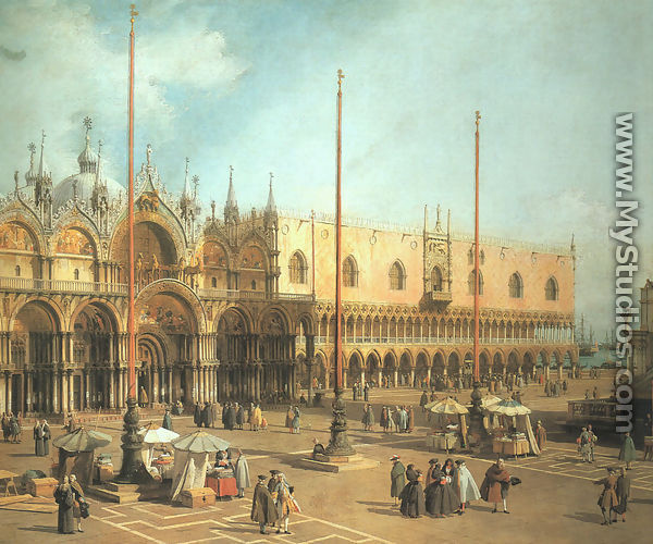 Piazza San Marco - Looking Southeast - (Giovanni Antonio Canal) Canaletto