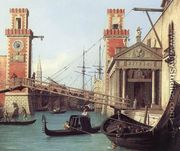 View of the Entrance to the Arsenal (detail) - (Giovanni Antonio Canal) Canaletto