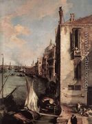 Grand Canal, Looking East from the Campo San Vio (detail) - (Giovanni Antonio Canal) Canaletto