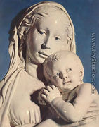 Madonna of the Apple [detail: 1] - Luca della Robbia