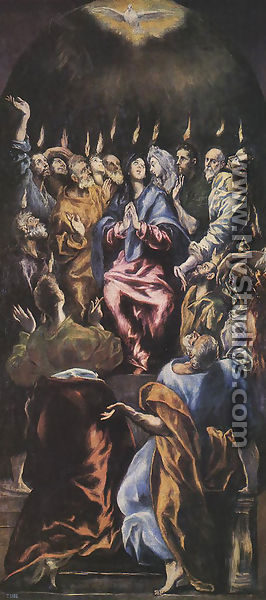 Pentecost - El Greco (Domenikos Theotokopoulos)