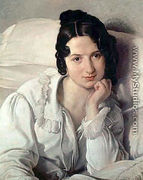 Portrait of Carolina Zucchi (or Carolina Zucchi in bed) - Francesco Paolo Hayez
