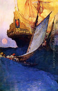 Attack on a Galleon - Howard Pyle