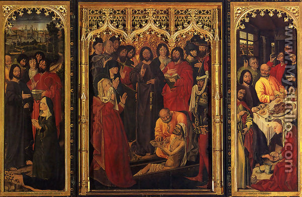 Resurrection Of Lazrus Triptych - Nicolas Froment