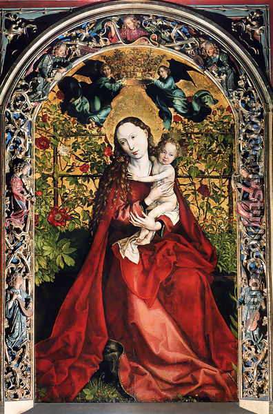 Madonna Of The Rose Bower - Martin Schongauer