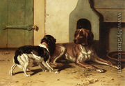 A King Charles Spaniel And A Drentse Partridge Dog - Conradyn Cunaeus