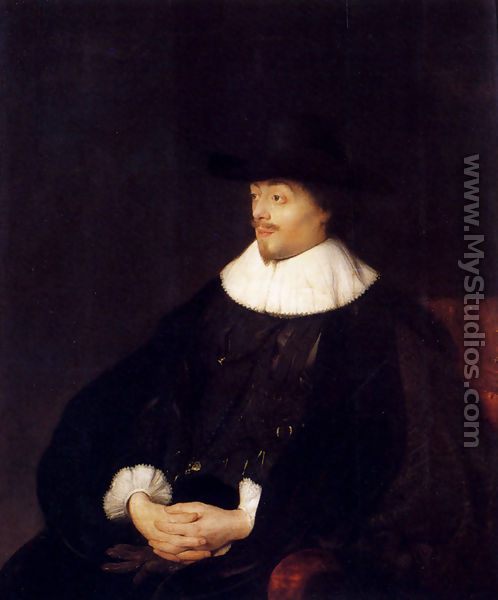 Portrait Of Constantijn Huygens - Jan Lievens