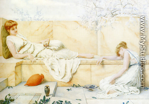 Two Classical Figures Reclining - Henry Ryland
