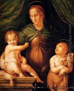 The Madonna and Child with the infant Saint John the Baptist - Pier Francesco Di Jacopo Foschi