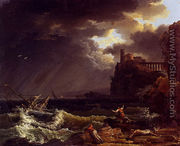 A Shipwreck In A Stormy Sea By The Coast - Claude-joseph Vernet