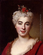 Portrait Of Elisabeth - Marguerite, The Artist's Daughter - Nicolas de Largillierre