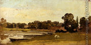 Study Of A River Landscape - John Linnell