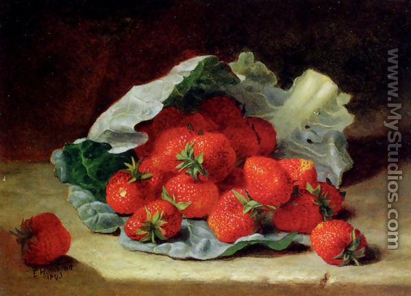 Strawberries On A Cabbage Leaf - Eloise Harriet Stannard