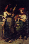 Girls At The Fountain - Pierre-Louis-Joseph de Coninck