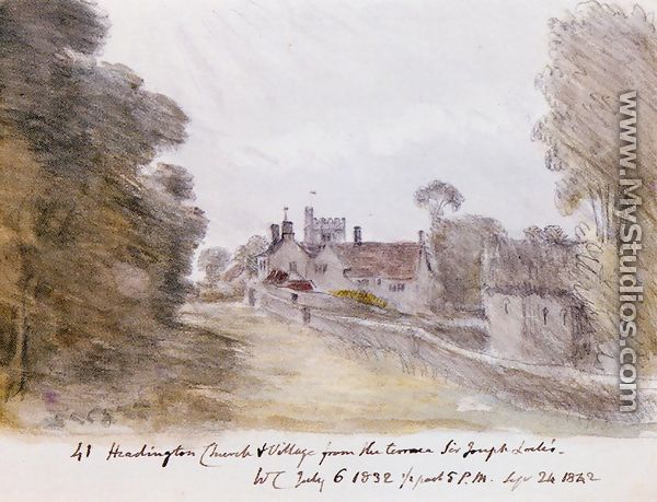 Headington Church And Village From The Terrace Of Sir Joseph Lock