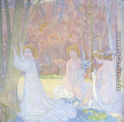 Figures In A Spring Landscape (Sacred Grove) - Maurice Denis