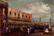 Venice, A View Of The Piazzetta Looking South With The Palazzo Ducale - Francesco Guardi