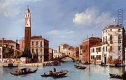View Of The Entrance To The Cannareggio Canal With The Church Of San Geremia And The Palazzo Labia, Venice - William James
