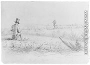 Artist Sketching at Stony Brook, New York (from McGuire Scrapbook) - William Sidney Mount