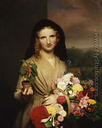 The Flower Girl - Charles Cromwell Ingham