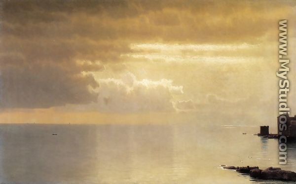 A Calm Sea, Mentone - William Stanley Haseltine