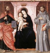 Madonna Enthroned with the Infant Christ and Saints - Antoniazzo Romano