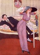 Conjugal compliments, from 'Le Rire' c.1910 - Alfredo Opisso Cardona