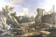 Travellers in the Campagna, 1710 - Luca Carlevaris