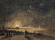 A Fireworks Display - James Wilson Carmichael