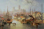 The Brayford Pool and Lincoln Cathedral - James Wilson Carmichael