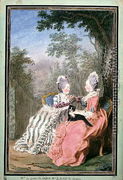The Countess of Boufflers and the Duchess of Lauzun, 1769 - Louis (Carrogis) de Carmontelle