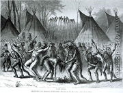 Scalp Dance from 'Sketches of Indian Warfare' - William de la Montagne Cary