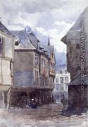 A Street in Dinan, France - William Linnaeus Casey