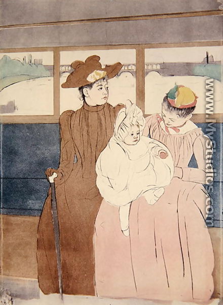 In the Omnibus (The Tramway) 1891 - Mary Cassatt