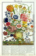 March, from 'The Flower Garden Displayed' - Pauwel Casteels