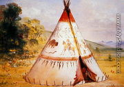 Teepee of the Crow Tribe, c.1850 - George Catlin