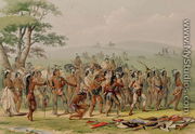 Mandan Archery Contest, c.1832 - George Catlin