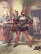 Mistress Quickly, Nym and Bardolph, from Shakespeare's Falstaff plays - Charles Cattermole
