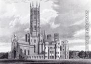 Fonthill Abbey from the south-west, from 'Graphic and Literary Illustrations of Fonthill Abbey' - George Cattermole